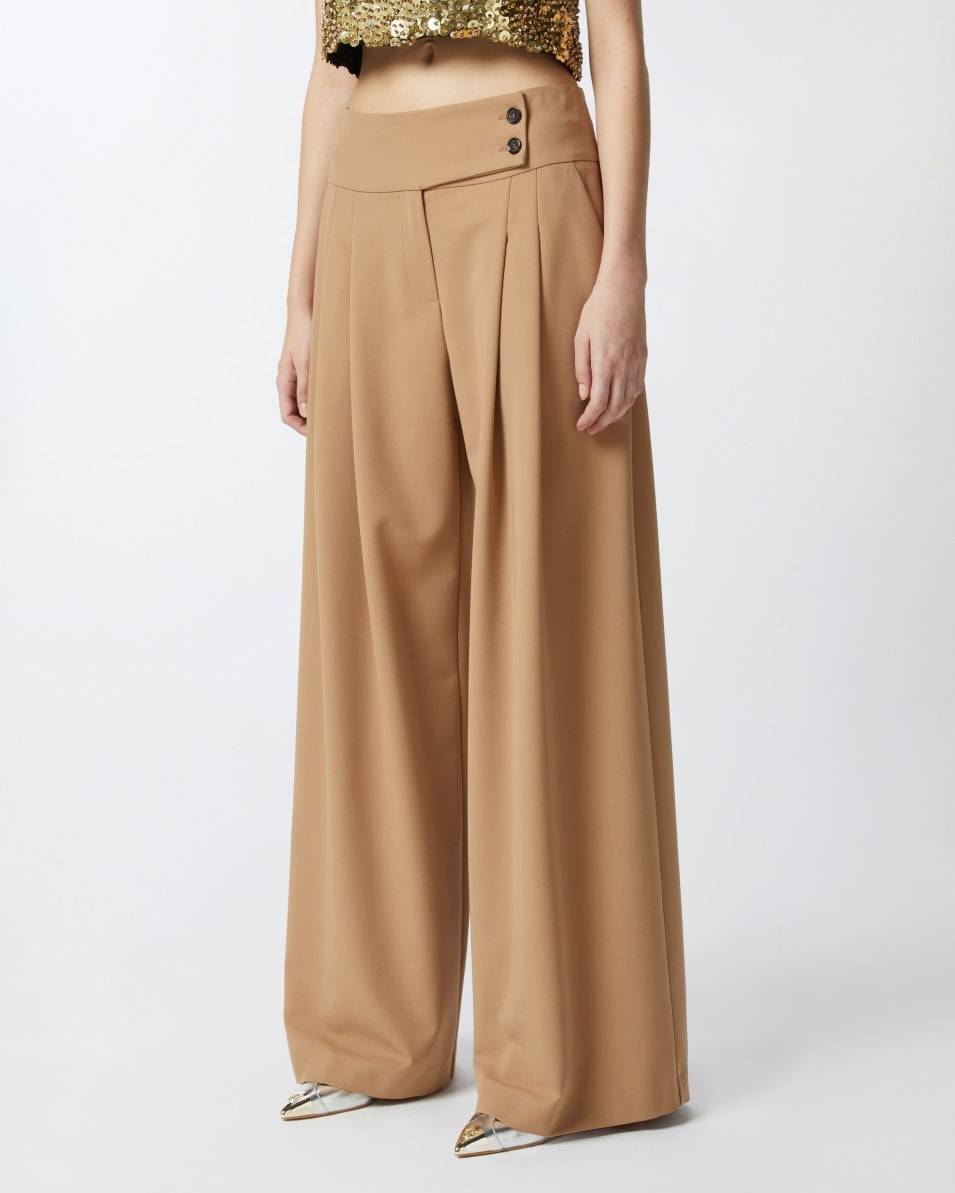 Pinko Elegante Hose mit weitem Bein und Bundfalten VIP-Rabatte