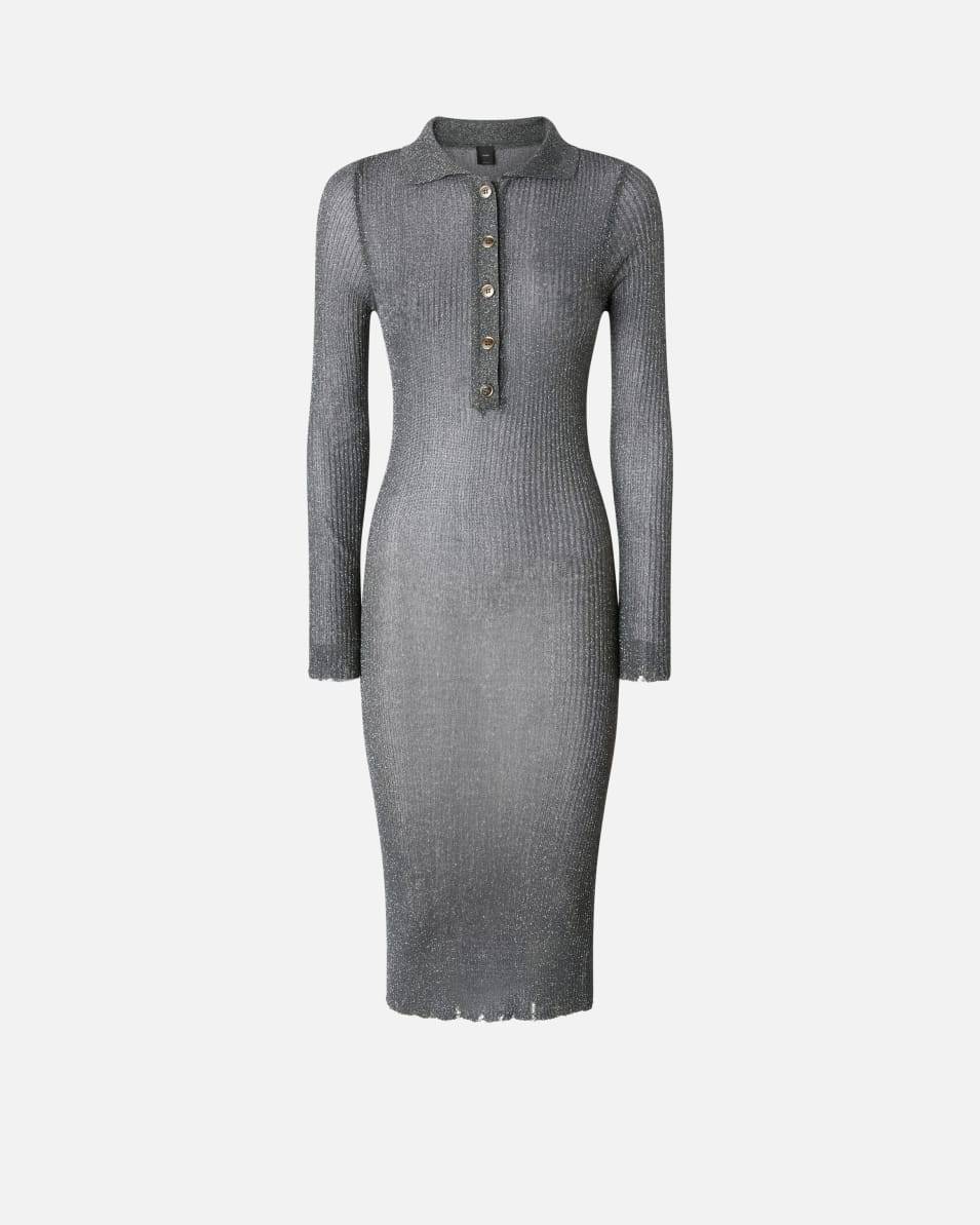 Pinko Leichtes Midikleid im Rippstrick Tiefpreis