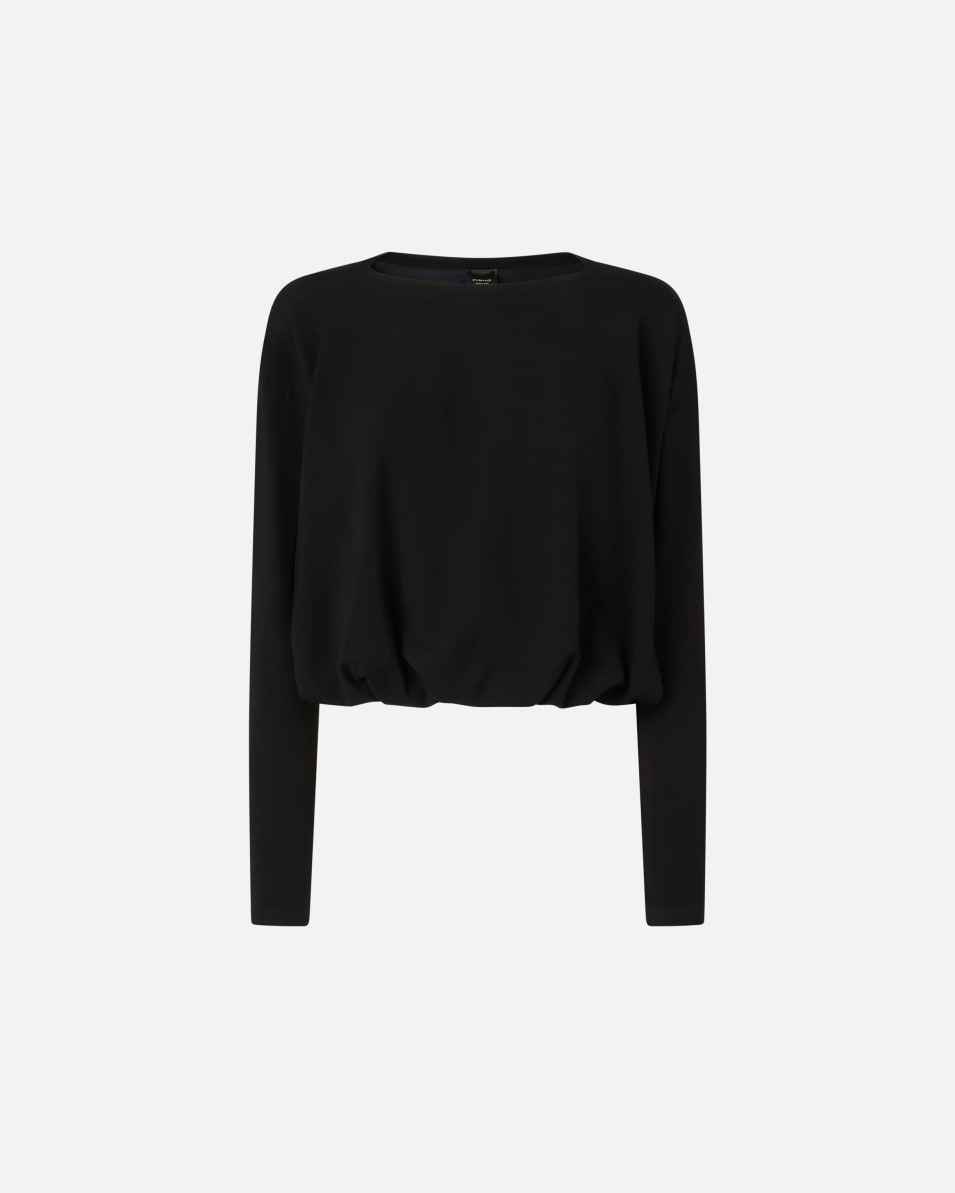 Pinko Pullover aus fließendem Jersey mit Drapierung Letzte 3 Tage