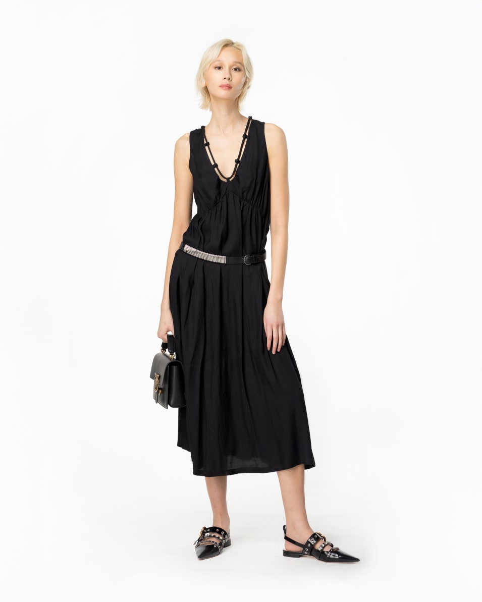 Pinko Langes Kleid aus technischem Popeline Nur für heute