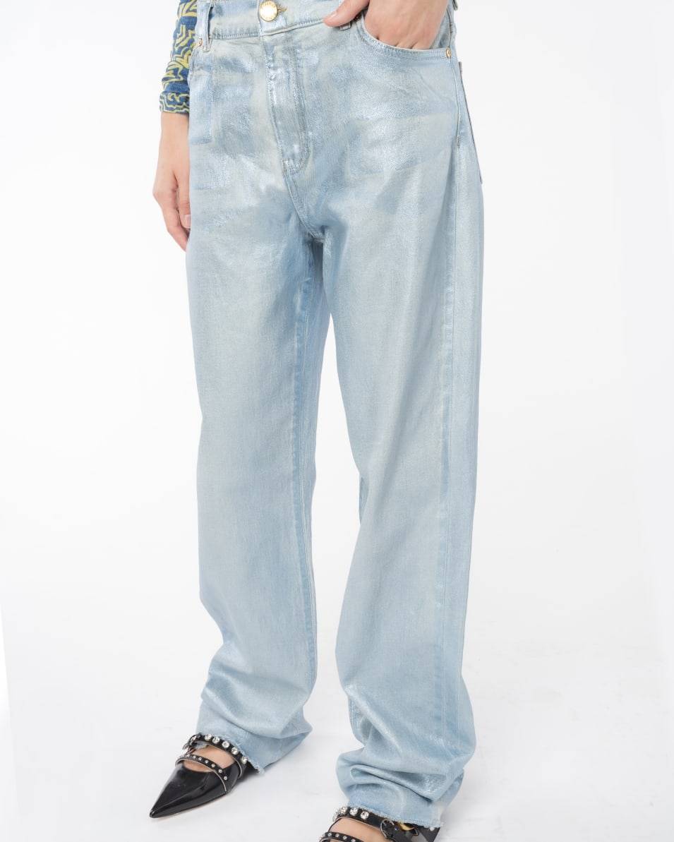 Pinko Jeans Straight Shining Denim Black Friday Preise
