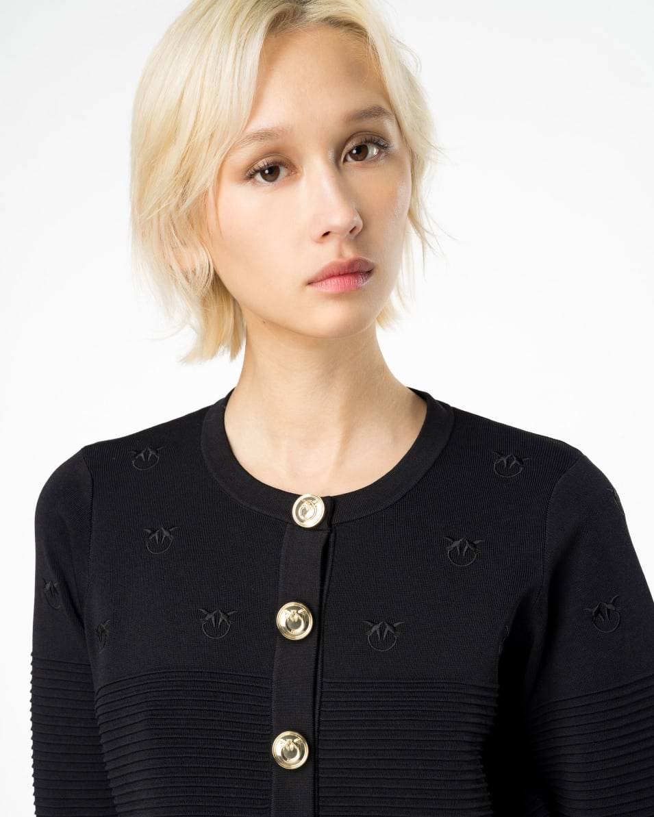 Pinko Kurzer Cardigan Jacquard Love Birds Online