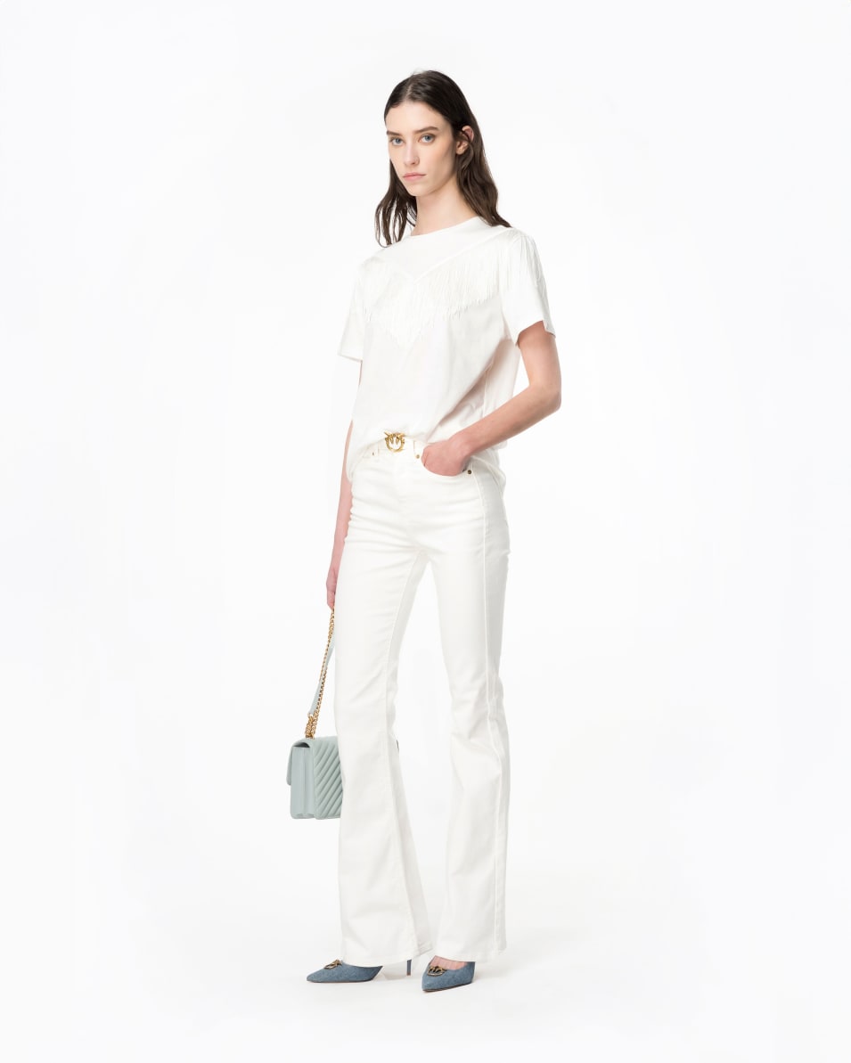 Pinko Ausgestellte Hose Bull Stretch mit Gürtel Jubiläumsangebot