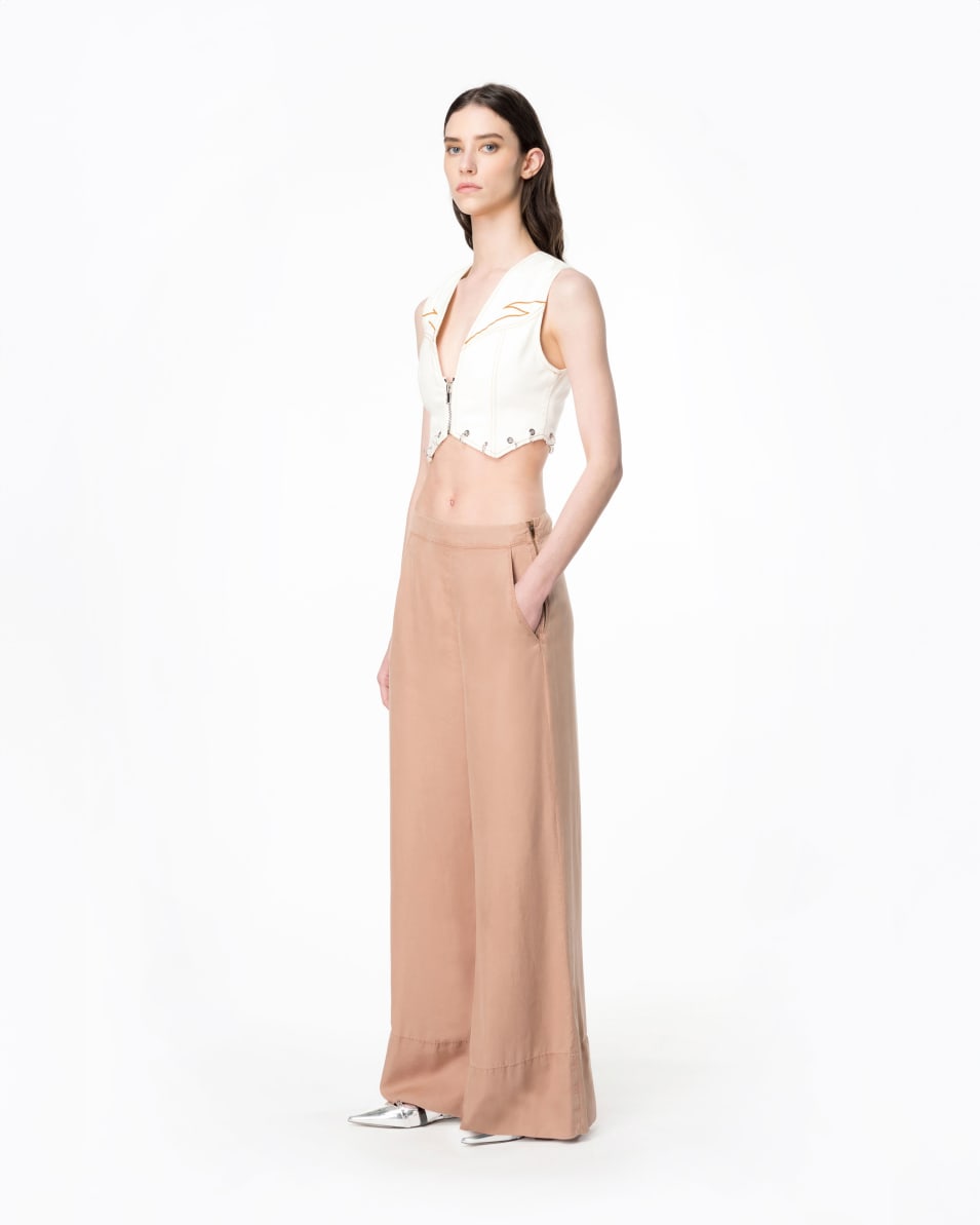 Pinko Wide-Leg-Hose Lyocell Lagerräumung
