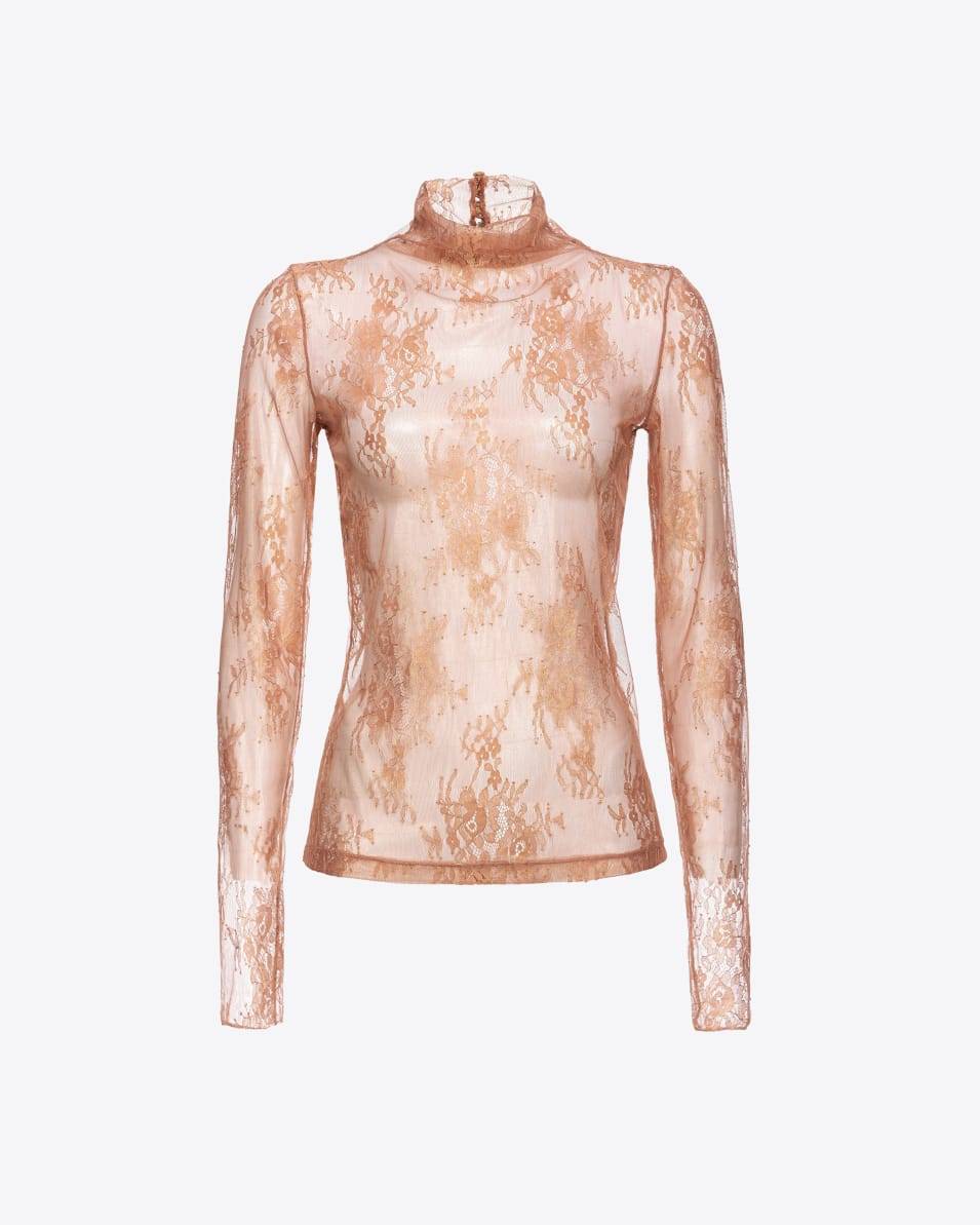 Pinko Pullover aus Metallic-Spitze Räumungsverkauf
