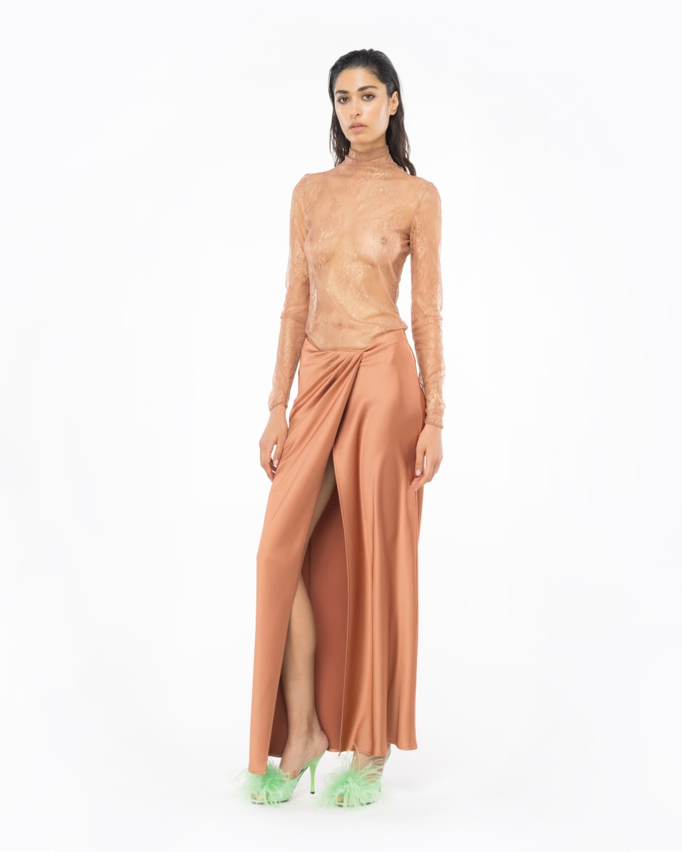 Pinko Pullover aus Metallic-Spitze Räumungsverkauf