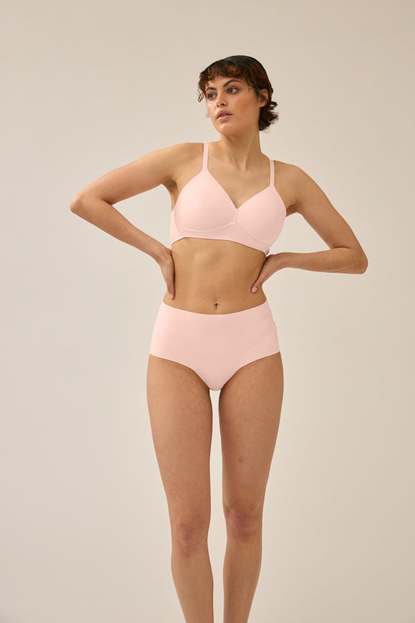 Naturana Soft-BH mit Side Smoother Effekt - Blush Großer Ausverkauf