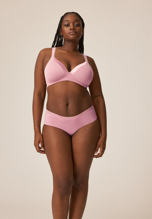 Naturana Bügelloser BH mit Schale und Glanzband - Smoked Orchid Preisnachlass