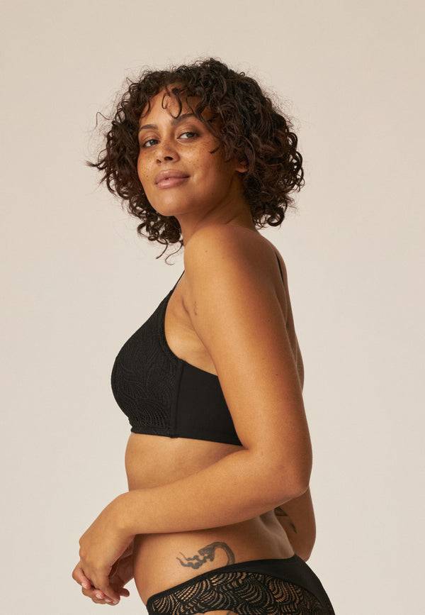 Naturana Soft-BH mit Schale und Spitze - Schwarz Valentinstagsangebot