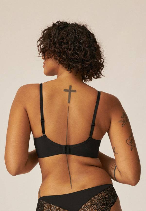 Naturana Soft-BH mit Schale und Spitze - Schwarz Valentinstagsangebot