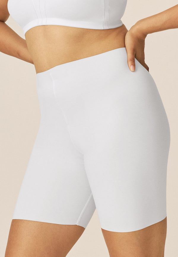 Naturana Baumwoll-Radlershort Cleancut - Weiss Räumungsverkauf