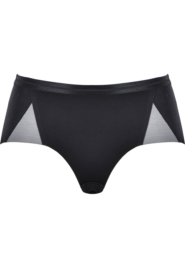 Naturana Clean Cut Panty mit Mesh-Details - Schwarz JETZT KAUFEN