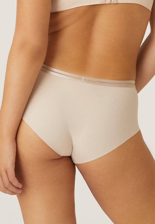 Naturana Clean Cut Panty mit Mesh-Details - Light Beige Neueste Stile