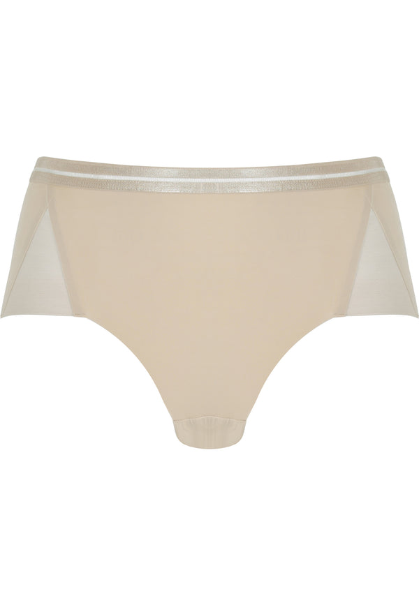 Naturana Clean Cut Panty mit Mesh-Details - Light Beige Neueste Stile