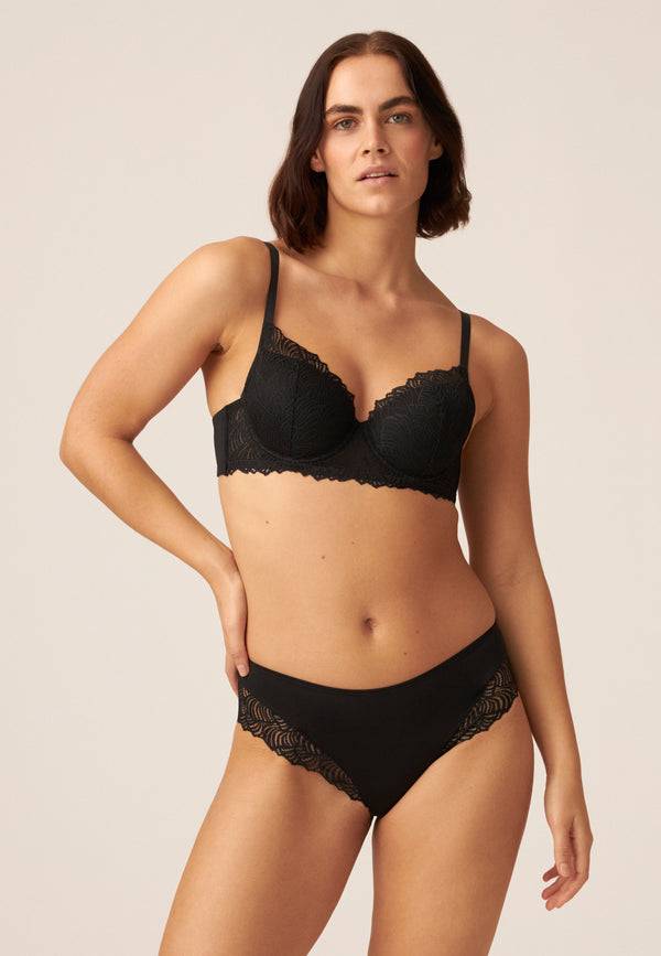 Naturana Panty mit Spitzendetails - Schwarz Bis zu 50% Rabatt