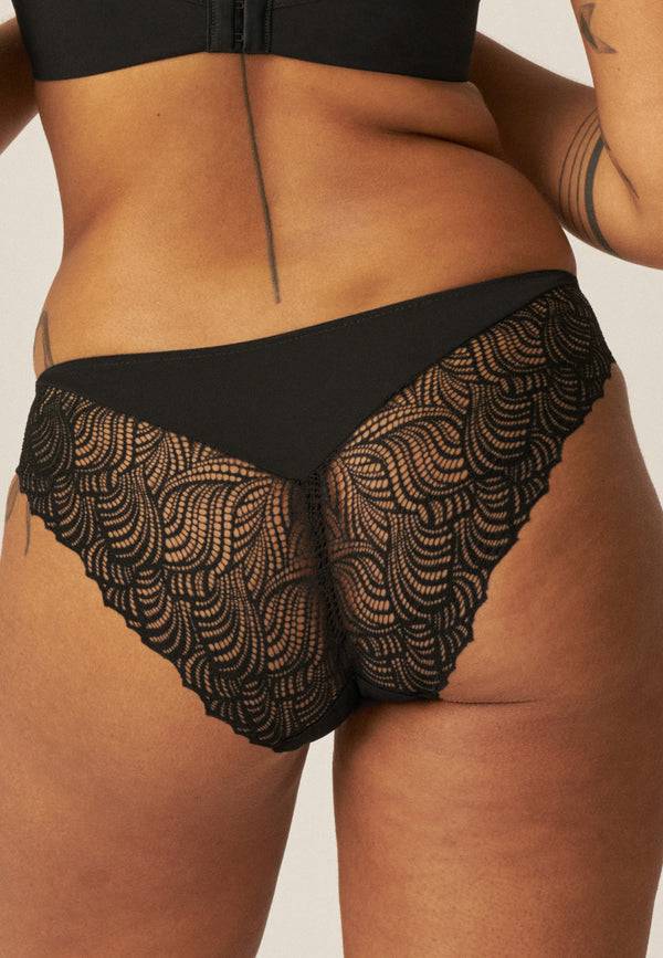 Naturana Slip mit Spitzendetails - Schwarz Bis zu 60% Rabatt