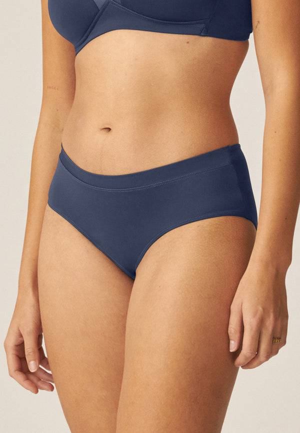 Naturana Softer Slip mit Glanzband - Navy Kostenloser Versand international
