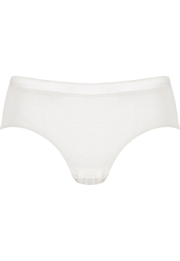 Naturana Softer Slip mit Glanzband - Ecru Fabrikladen