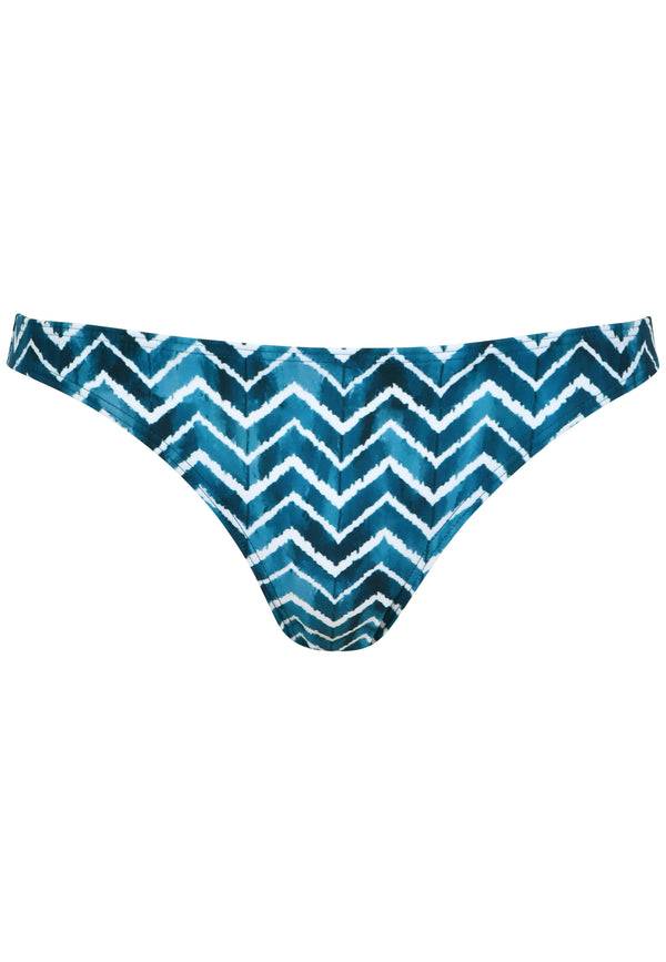 Naturana Bikinihose The Zig-Zag - Smaragd-Ecru 2025