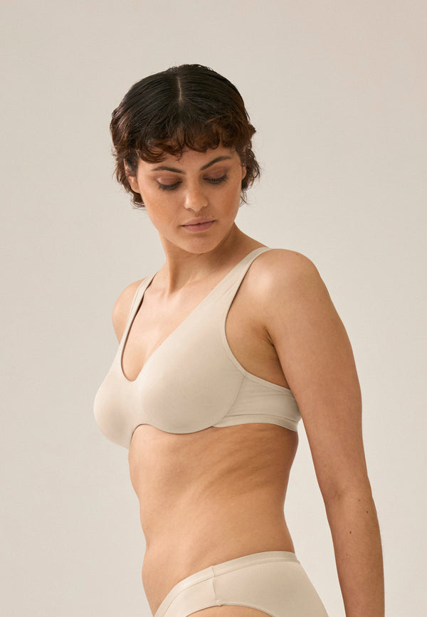 Naturana BH mit Bügel - Light Beige Verkauf