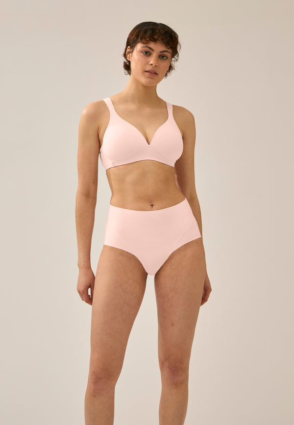 Naturana High Waist Slip mit leichtem Shape-Effekt - Blush Fabrikverkauf