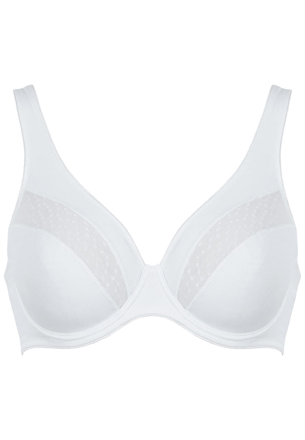 Naturana Bügel-BH mit Spitzendetails - Weiss Blitzverkäufe