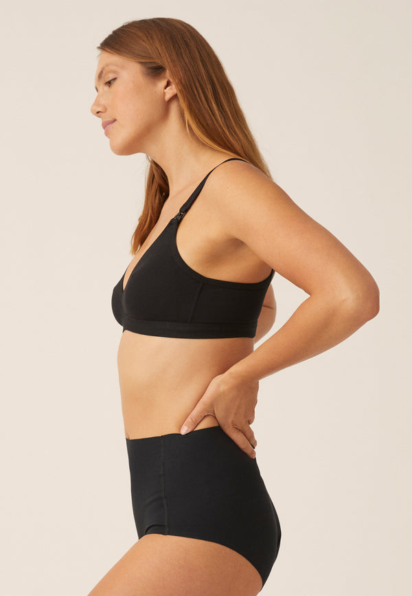 Naturana Still-BH aus Baumwolle - Schwarz Fabrik Onlineshop