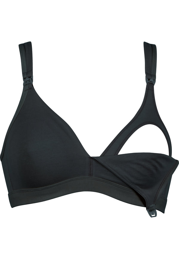 Naturana Still-BH aus Baumwolle - Schwarz Fabrik Onlineshop