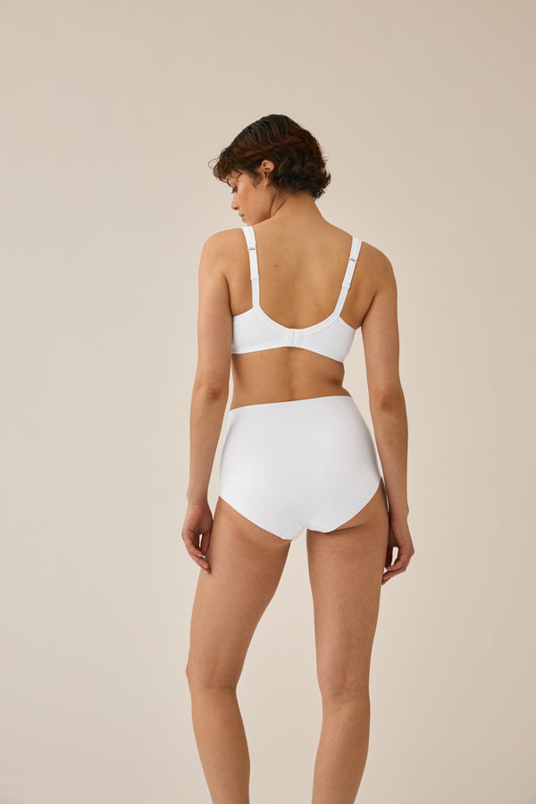 Naturana Soft-BH mit Mesheinsatz - Weiss Saisonschlussverkauf