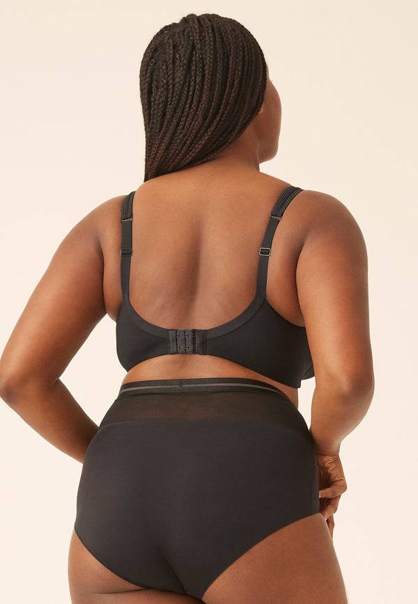 Naturana Soft-BH mit Mesheinsatz - Schwarz Black Friday