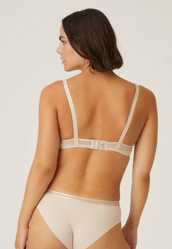Naturana Spacer Bügel-BH mit Mesh Details - Light Beige Heißer Verkauf