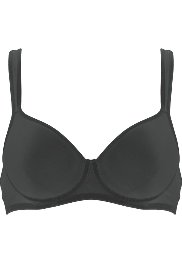 Naturana Spacer Bügel-BH mit Mesh Details - Schwarz Top Angebot