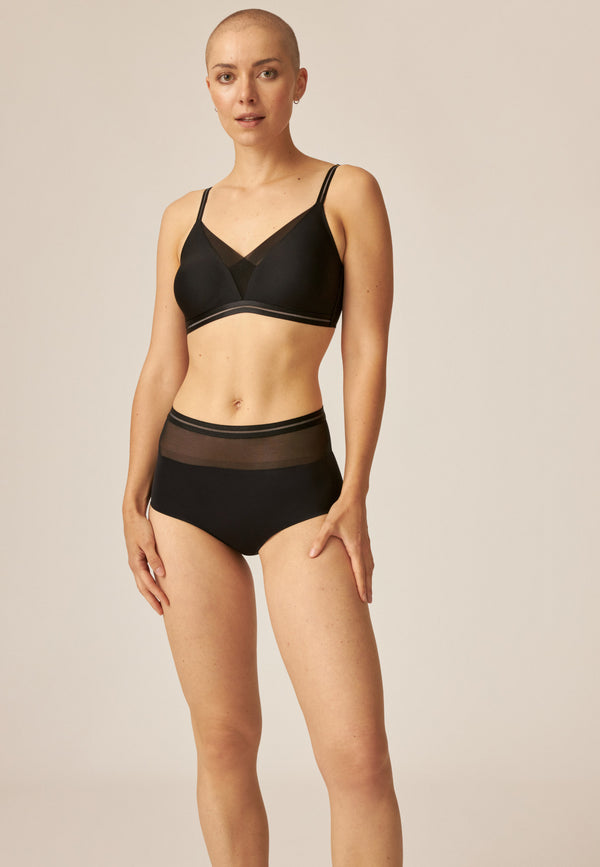 Naturana High Waist Panty - Schwarz Große Rabatte