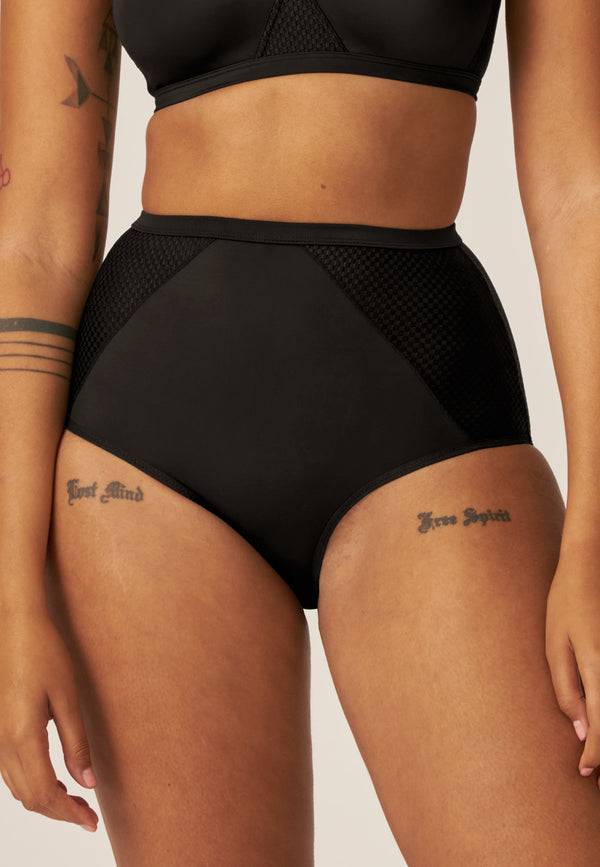 Naturana Comfort High Waist Slip - Schwarz Sonderangebote