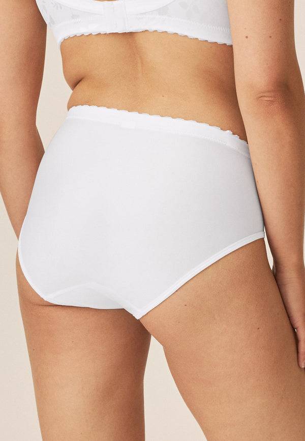 Naturana Minimizer Slip mit Blumenmuster - Weiss Kostenlose Rückgabe