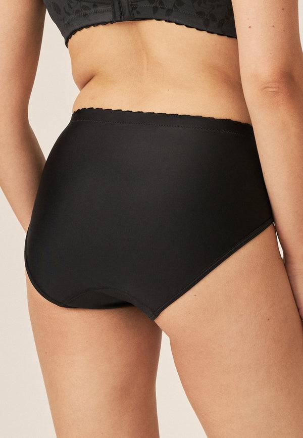 Naturana Minimizer Slip mit Blumenmuster - Schwarz Begrenzte Freigabe
