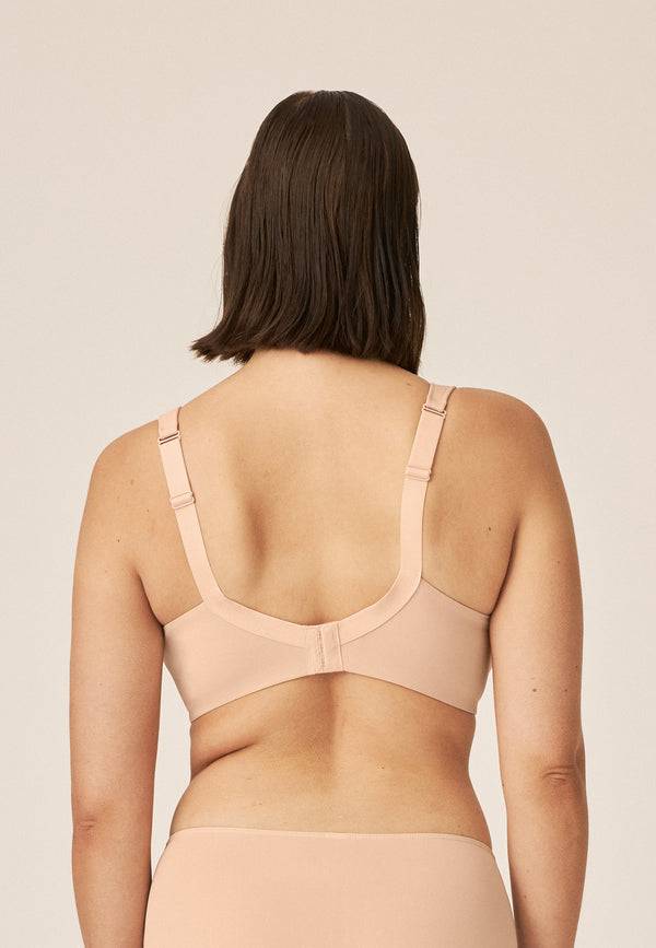 Naturana Bügelloser BH mit Schale und Glanzband - Light Beige Sonderangebot der Fabrik