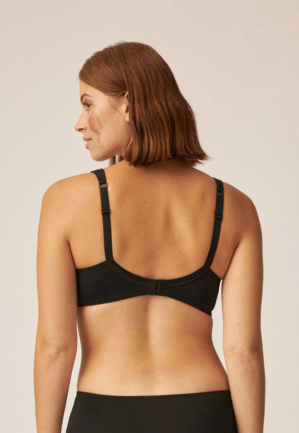 Naturana Bügelloser BH mit Schale und Glanzband - Schwarz Bis zu 55% Rabatt