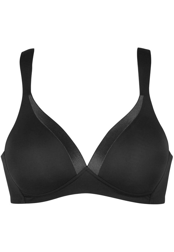 Naturana Bügelloser BH mit Schale und Glanzband - Schwarz Bis zu 55% Rabatt