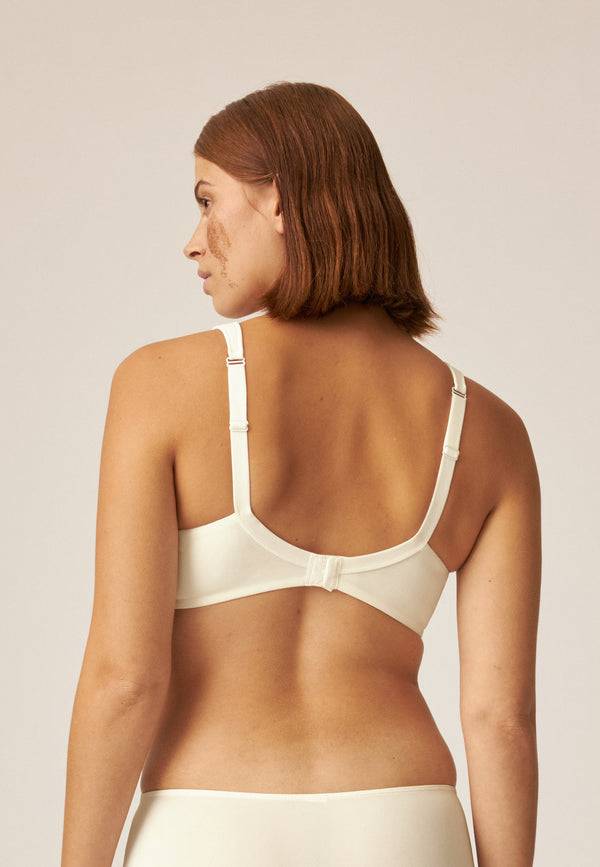 Naturana Bügelloser BH mit Schale und Glanzband - Ecru Discount Store für neue Produkte
