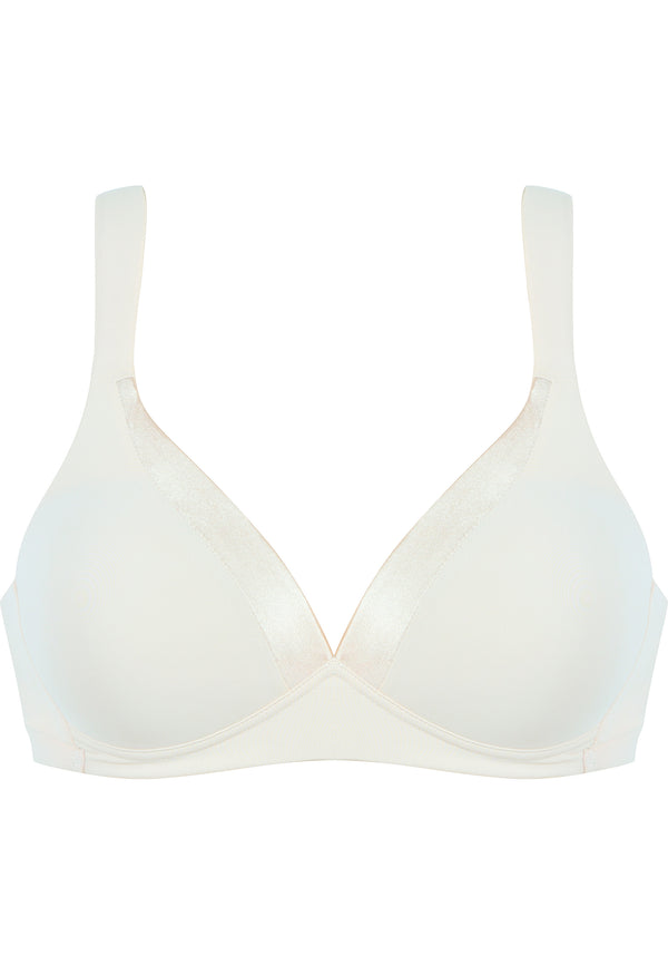 Naturana Bügelloser BH mit Schale und Glanzband - Ecru Discount Store für neue Produkte