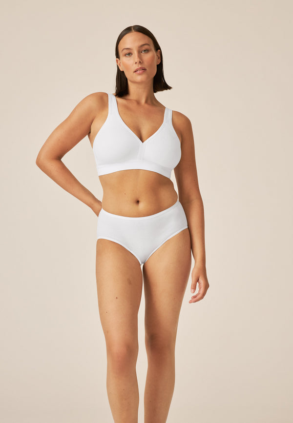 Naturana Athleisure Soft-BH - Weiss Riesige Rabatte