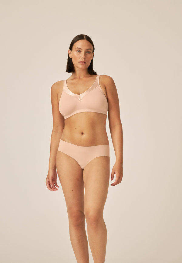 Naturana Minimizer Soft-BH mit Glanzband - Light Beige 50% Rabatt mit kostenlosem Versand