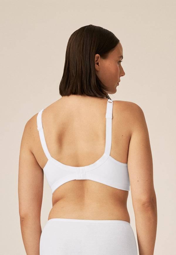 Naturana Minimizer Soft-BH mit Glanzband - Weiss Clearance-Verkauf