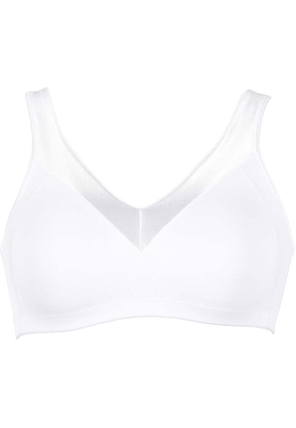 Naturana Minimizer Soft-BH mit Glanzband - Weiss Clearance-Verkauf
