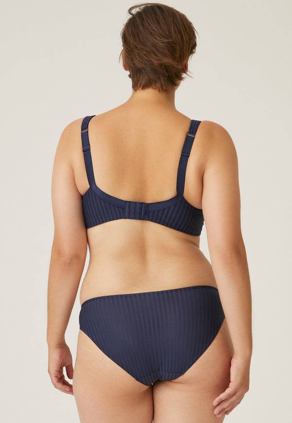 Naturana Streifen Soft-BH mit Schale - Navy Gestreift Kostenloser Versand international