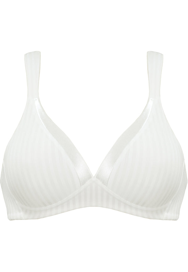 Naturana Streifen Soft-BH mit Schale - Ecru Gestreift Fabrikladen