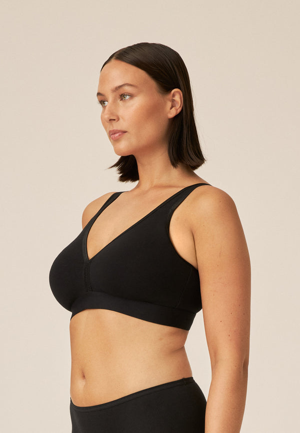 Naturana Athleisure Soft-BH - Schwarz Begrenzt auf 3 Tage