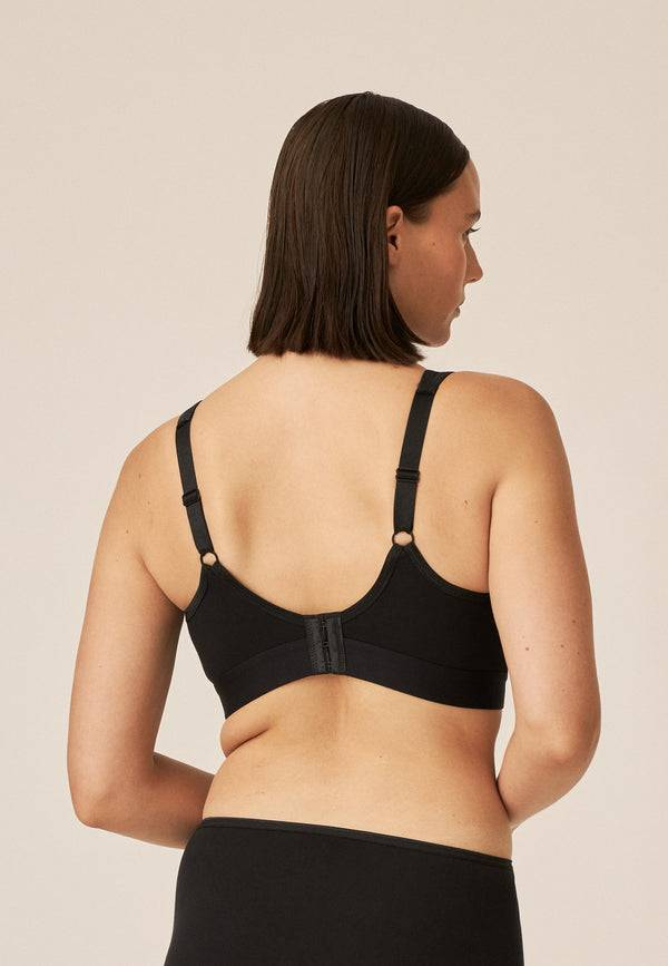 Naturana Athleisure Soft-BH - Schwarz Begrenzt auf 3 Tage