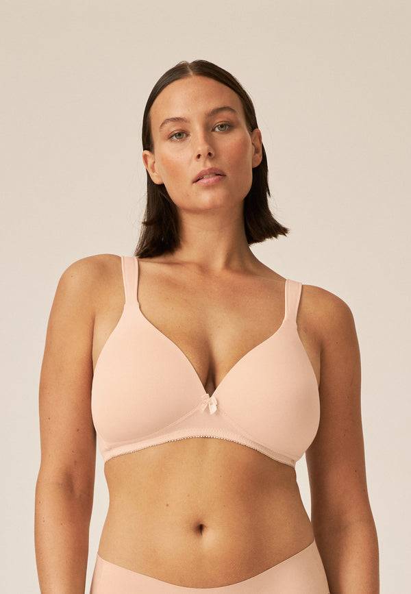 Naturana Soft-BH mit Schale und Entlastungsträgern - Light Beige Im Verkauf